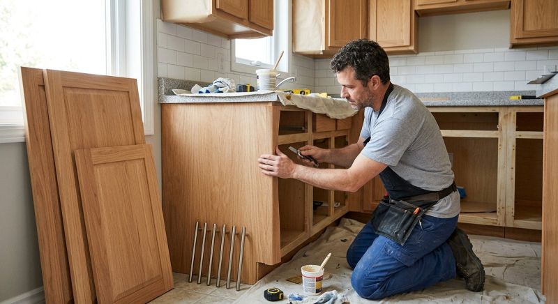 Cherry Cabinet Refacing in Cincinnati, OH