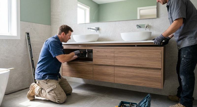 Custom Vanity Installation in Dayton, OH