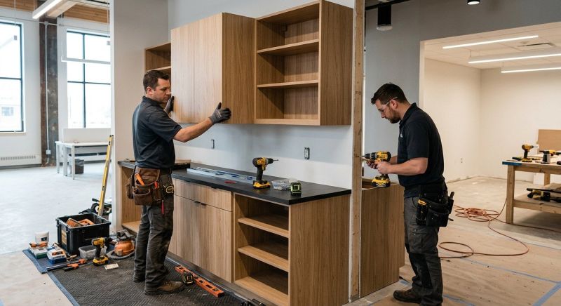 Glazed Cabinets Installation in Dayton, OH
