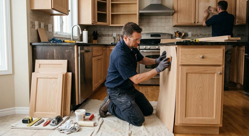 Oak Cabinet Remodeling in Indianapolis, IN