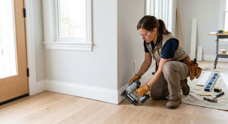 Quarter Round Installation in Wilmington, NC
